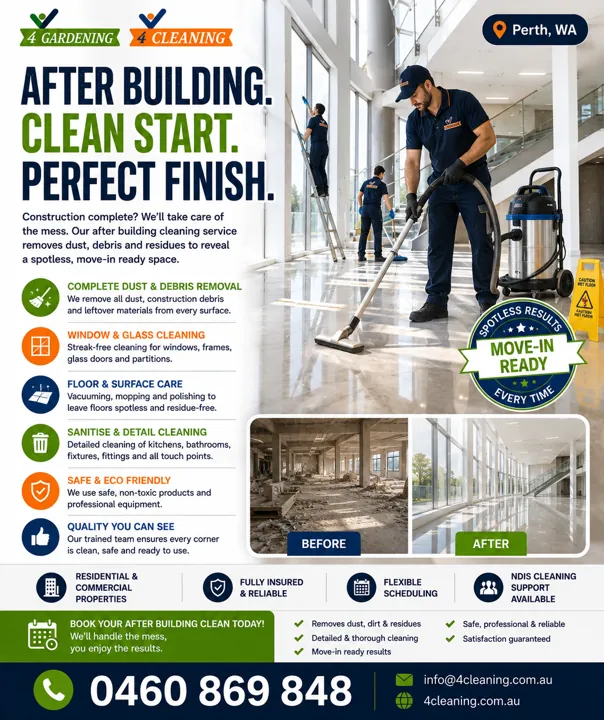 After builders cleaning