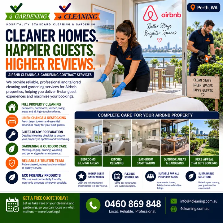 Airbnb cleaning & gardening
